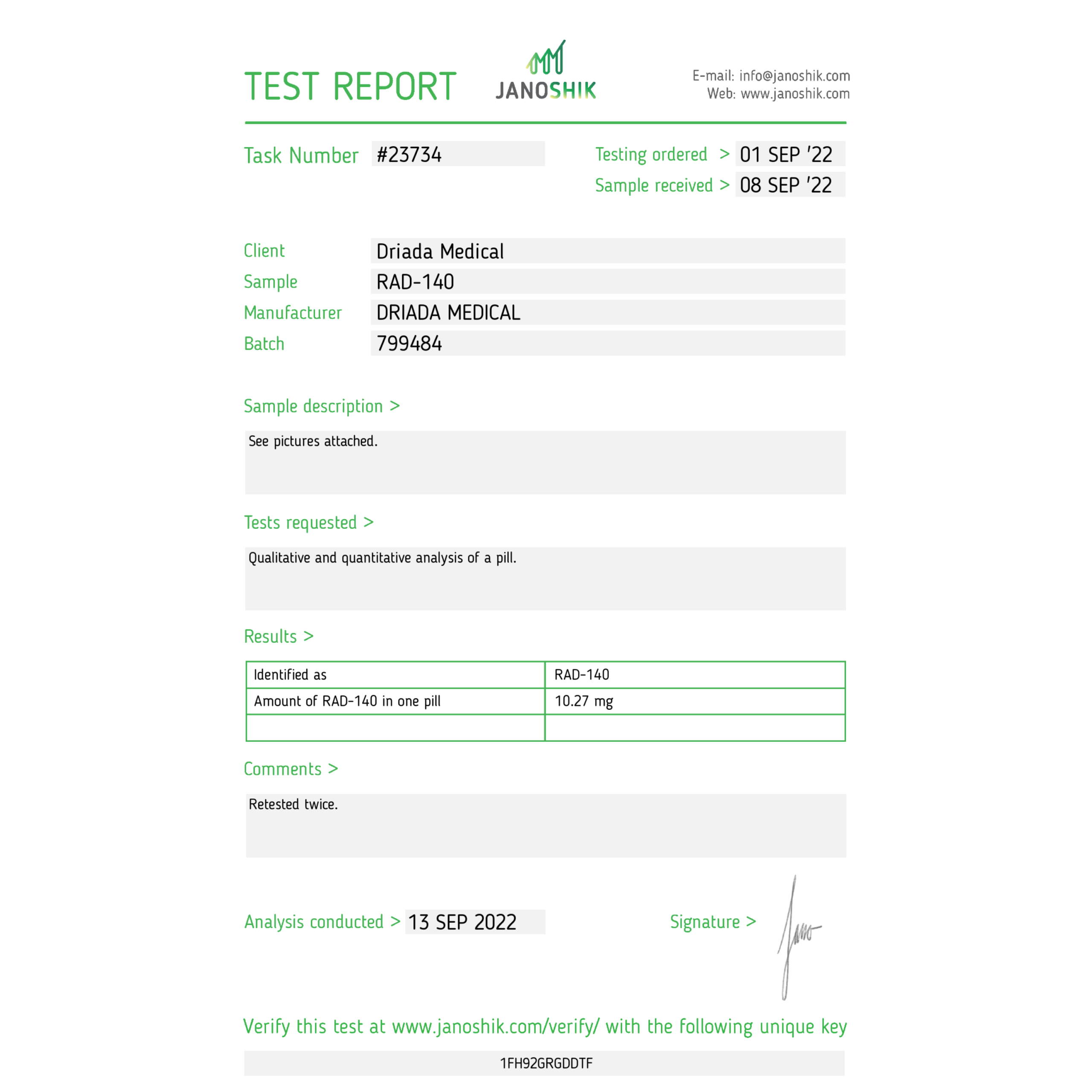 TESTOLONE (RAD-140) (10 MG/TAB) (50 TABS) - Image 2